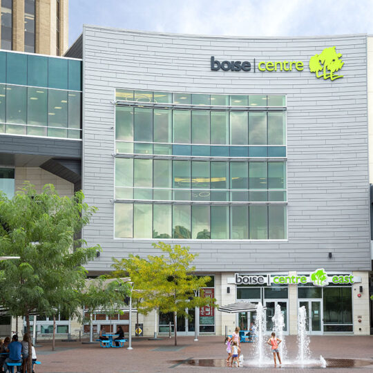 Boise Centre on the Grove offers world-class facilities for events, conferences, and conventions, conveniently located near Simple Suites Boise.